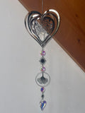 Attrape-soleil arbre de vie cœur – Amour, harmonie et lumière - Suncatcher fait main