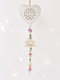 🌸✨ Jardin de Lumière – Cœur Fleuri, Lotus Doré et Aventurine ✨🌸